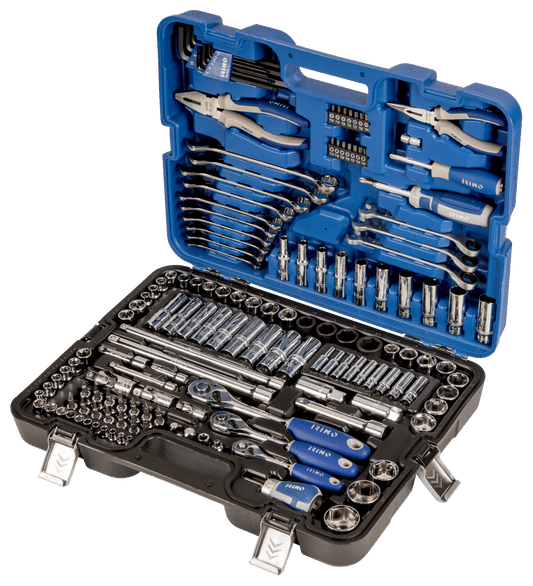 Juego de herramientas de 1/4"-3/8"-1/2", 164 piezas IRIMO