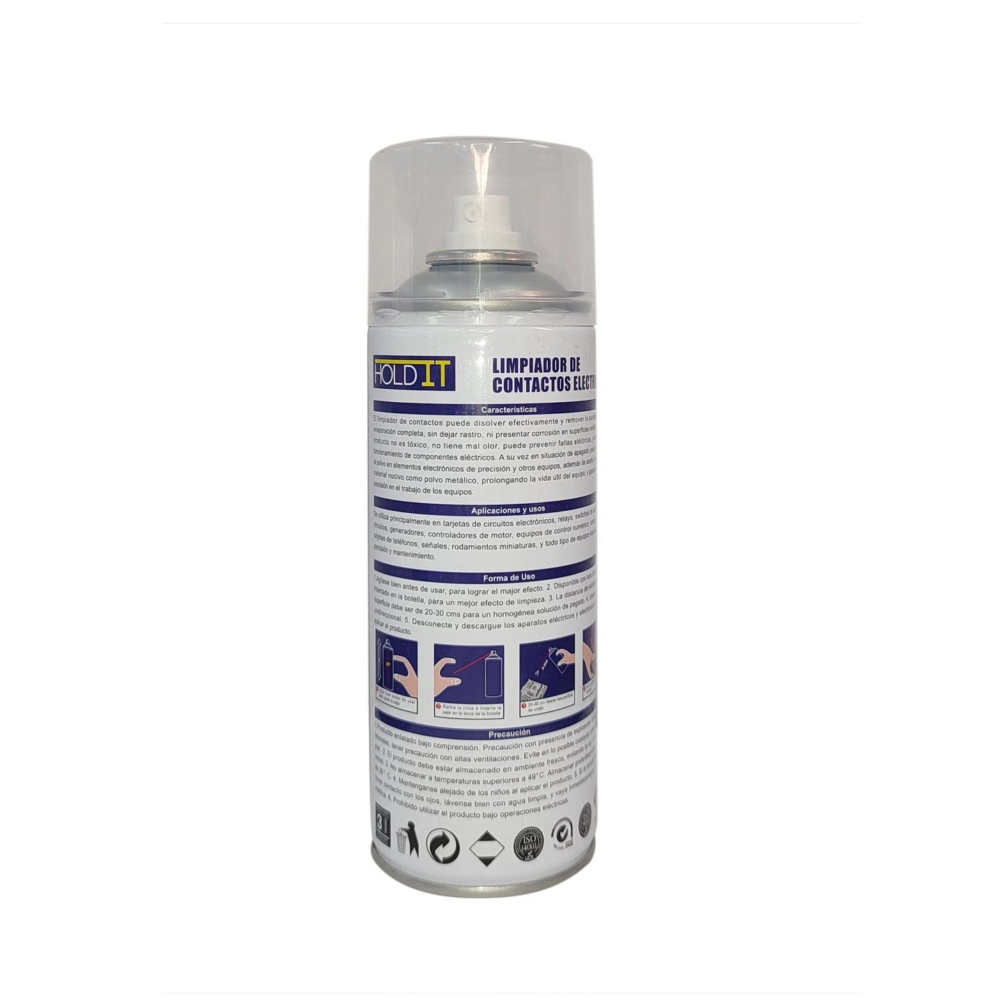 Limpiador De Contactos Electricos 400 Ml Marca Hold It - MARKEMSTORE