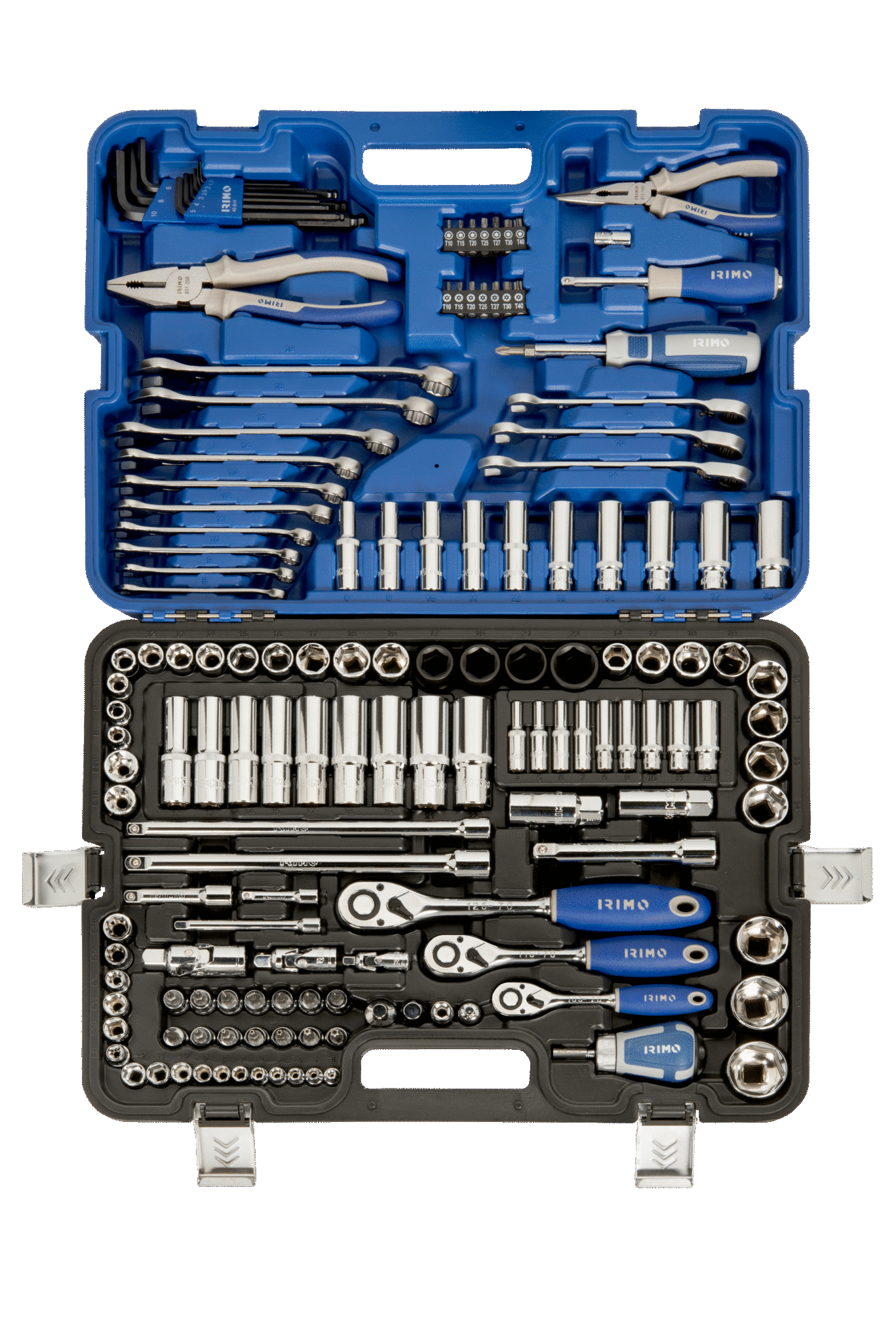 Juego de herramientas de 1/4"-3/8"-1/2", 164 piezas IRIMO