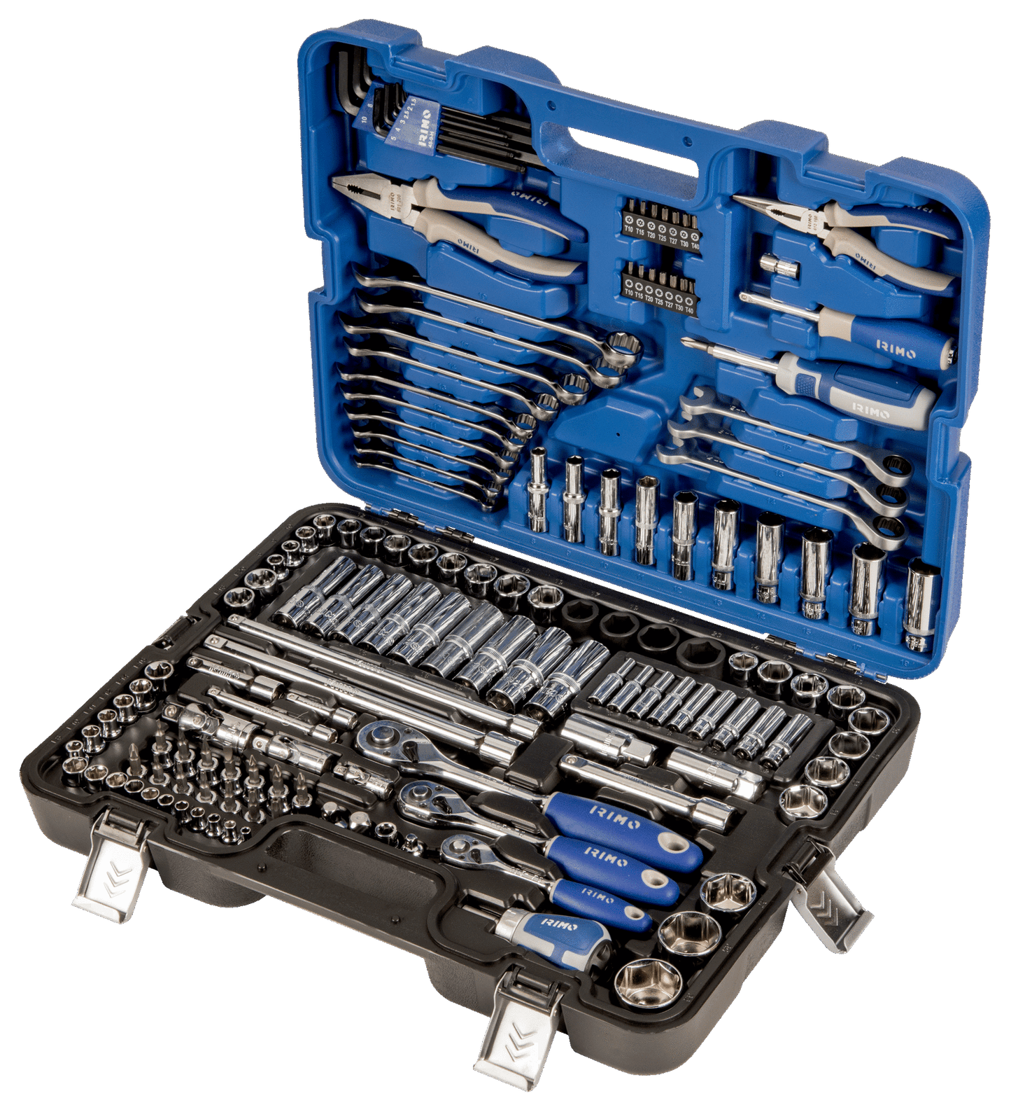 Juego de herramientas de 1/4"-3/8"-1/2", 164 piezas IRIMO