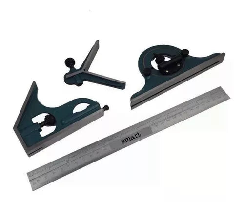 ESCUADRA UNIVERSAL CAJA PLASTICA 4 PZ 12" L & W