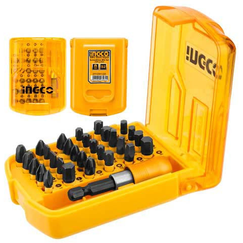 Set 30 Piezas Con 25 Puntas De Impacto Mm Ph1 Sl3 Pz1 T10 H3 S1 Ingco AKSD68303 - MARKEMSTORE