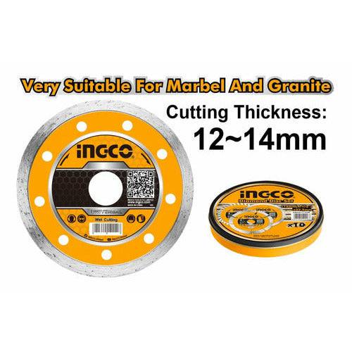 Disco Diamantado Liso 4-1/2x22mm Ingco Dmd021152m - MARKEMSTORE