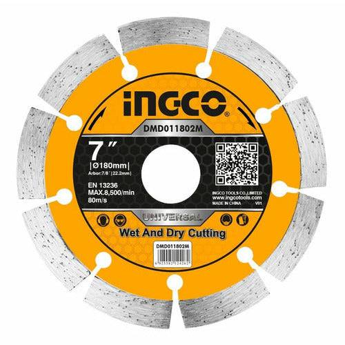 Disco Diamantado Segmentado 7x22,2mm Ingco Dmd011802m - MARKEMSTORE
