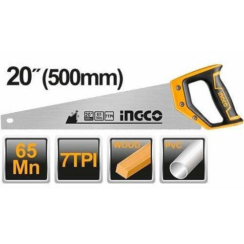 Ingco Serrucho 500mm - MARKEMSTORE